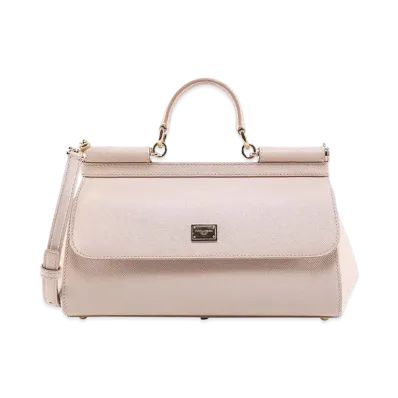 Dolce&Gabbana Sicily Bag Medium Dauphine Calfskin "Pink"
