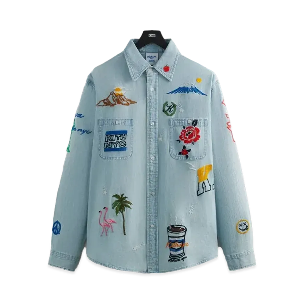 Kith x Otakara NYC Light Indigo Apollo Shirt "Light Indigo"