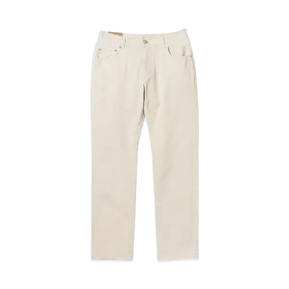 BEAMS Twill Stretch 5-Pocket Pants "Ivory"