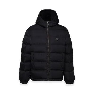 PRADA Re-Nylon Cropped Down Jacket "Black"