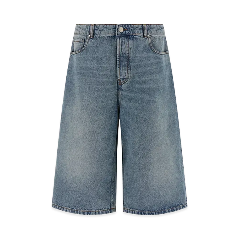 AMI PARIS Denim Bermuda Shorts "Blue"