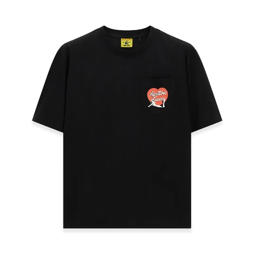 HYSTERIC GLAMOUR x GUESS JEANS Printed Pocket Tee "Black"