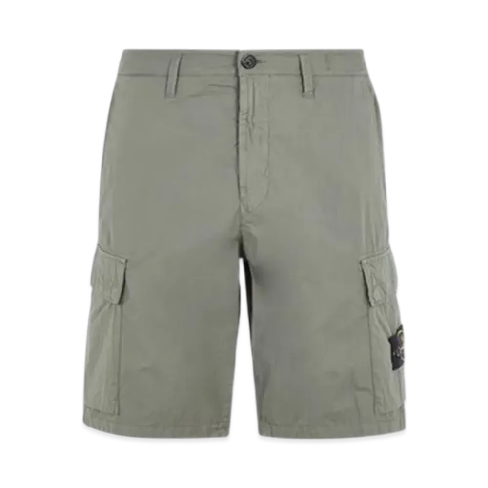 Stone Island L0803 Regular Fit Cargo Bermuda Shorts - 24SS "Musk Green"