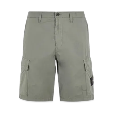 Stone Island L0803 Regular Fit Cargo Bermuda Shorts - 24SS "Musk Green"