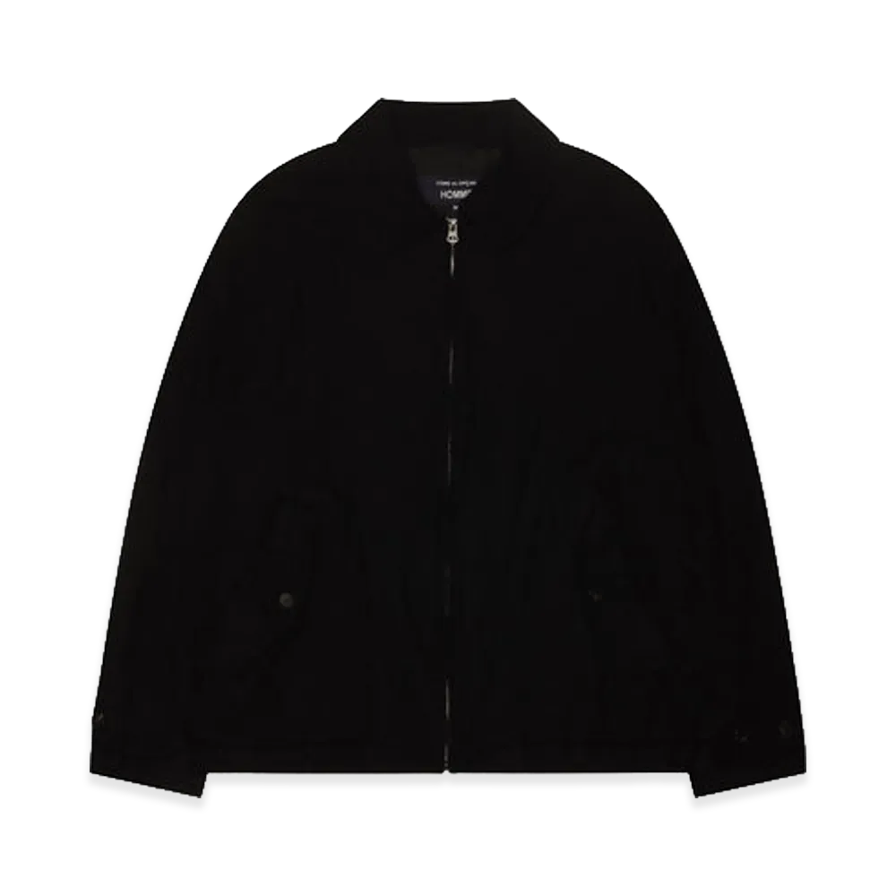 COMME des GARCONS HOMME Wool Sergegarment Fulled Jackets "Black"