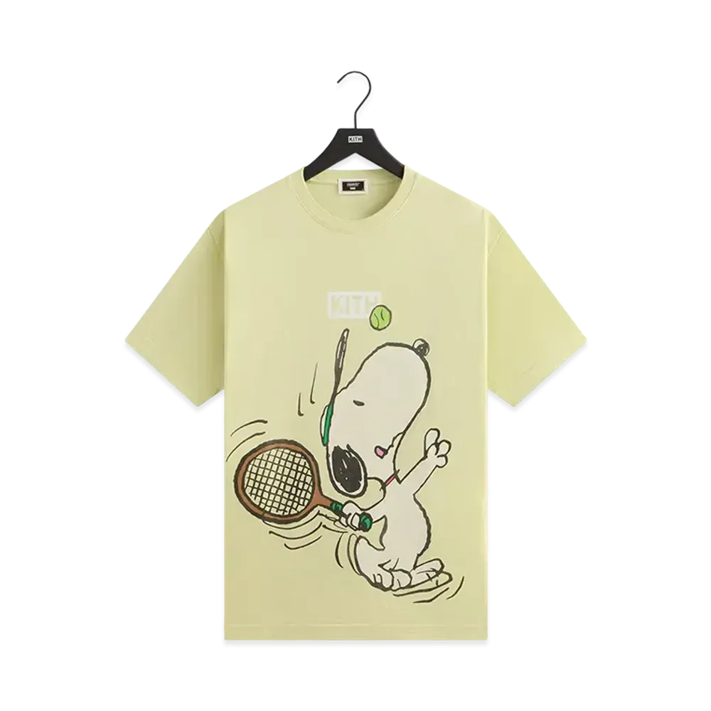 Kith x Peanuts Tennis Vintage Tee "Cucumber"