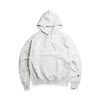 Champion Reverse Weave Pullover Hooded Sweat Bigsize "Silver Gray"