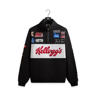 Kith Treats x Kellogg's Frosted Flakes Cereal & Tony the Tiger Racing Nelson Quarter Zip "Black"
