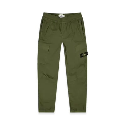 Stone Island 31303 Stretch Cotton Tela Paracadute Cargo Pants - 22SS "Olive Green"