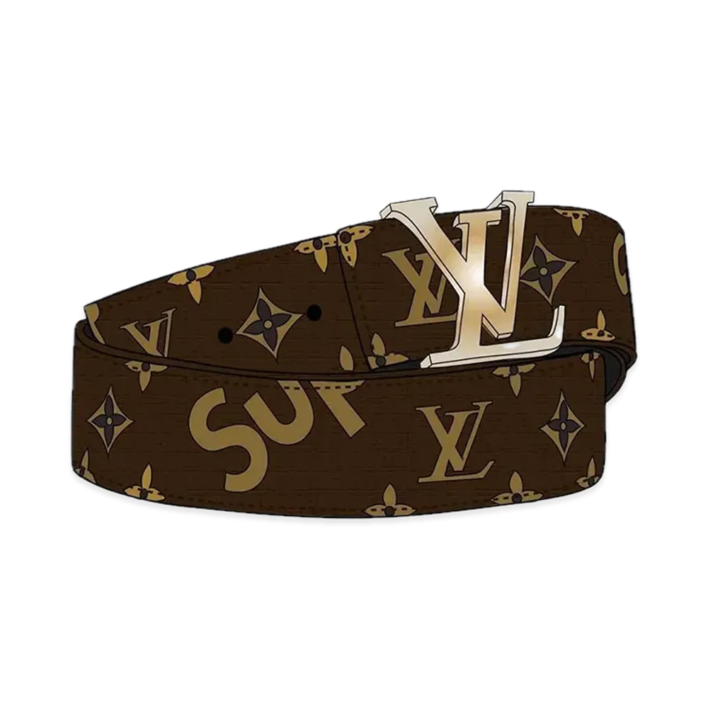 Supreme x Louis Vuitton LV Initiales 40 MM Belt "Brown"