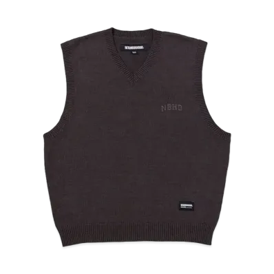 NEIGHBORHOOD Plain V-Neck Vest "Charcoal"