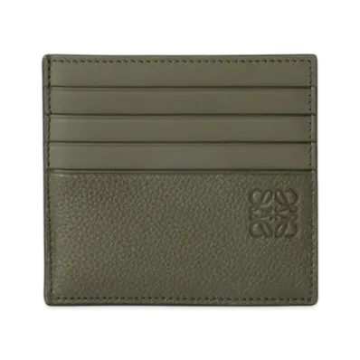LOEWE Open Card Holder "Khaki Green"