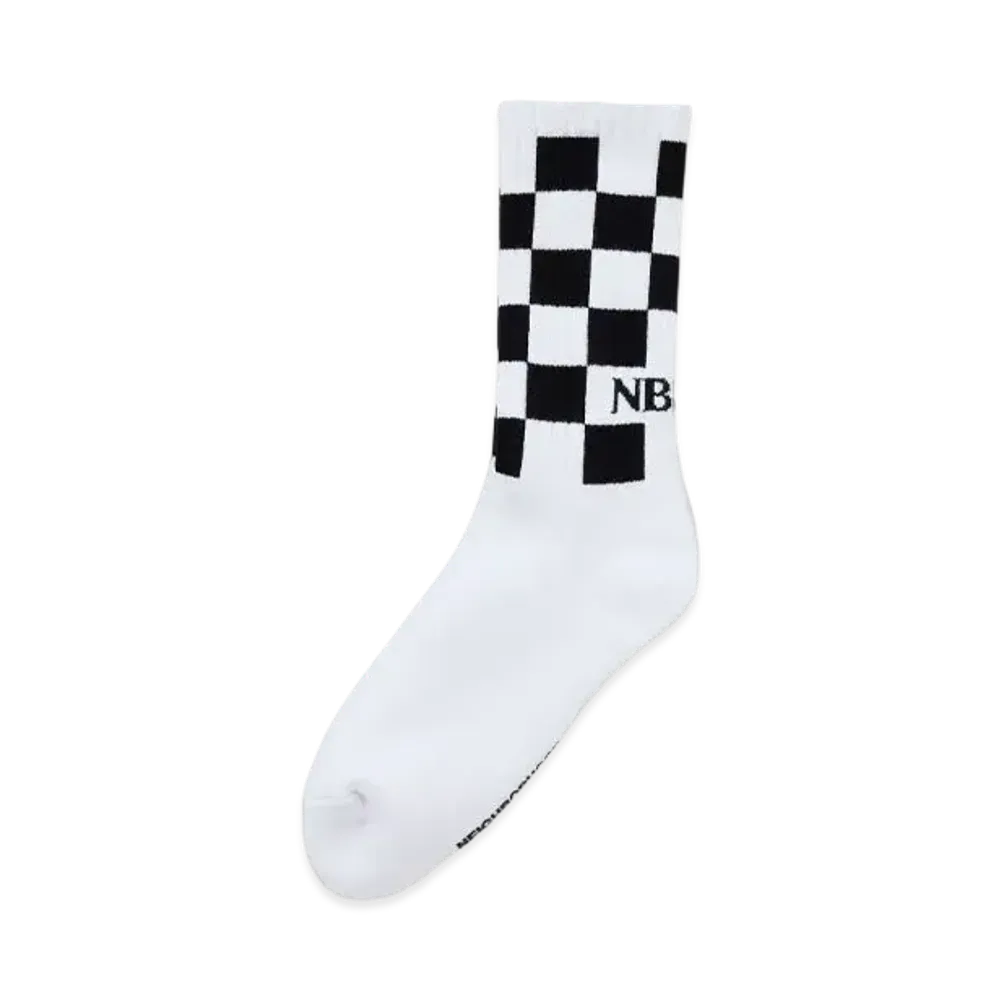NEIGHBORHOOD Checker Socks "White"