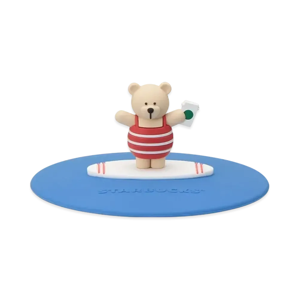 STARBUCKS Silicon Lid Bearista "Blue"