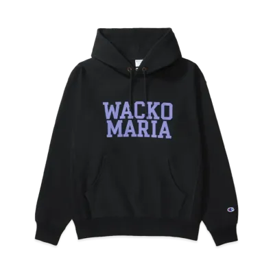 WACKO MARIA x Champion Reverse Weave Hooded Sweat Shirt "Black"