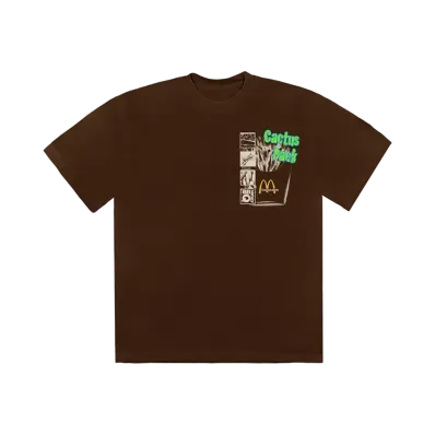Travis Scott Cactus Jack x McDonald's Cactus Pack Vintage Promo T-Shirt "Brown"
