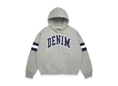 DENIM TEARS DT Stripe Zip Hoodie "Grey"