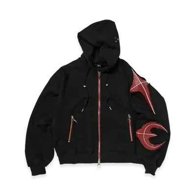 THUG CLUB New Rock Zip-Up Hoodie "Black"
