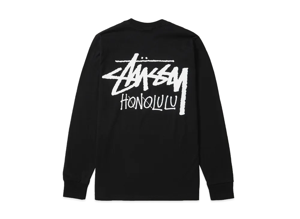 Stussy Stock Honolulu LS Tee "Black"