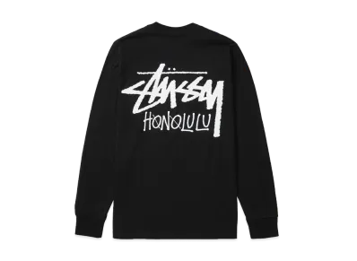 Stussy Stock Honolulu LS Tee "Black"