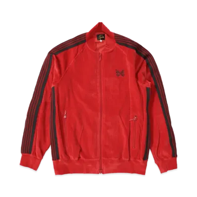 Needles R.C. Track Jacket - C/PE Velour "Red"