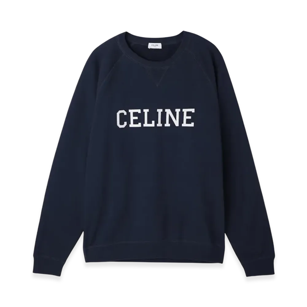 CELINE Sweatshirt "Navy/Ecru"