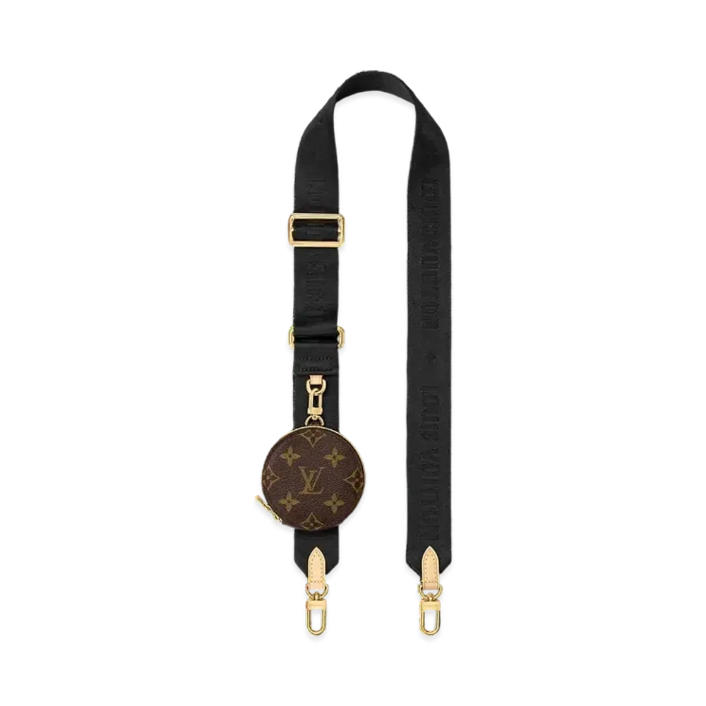 Louis Vuitton Bandouliere (Width 4CM) Monogram Canvas "Noir"