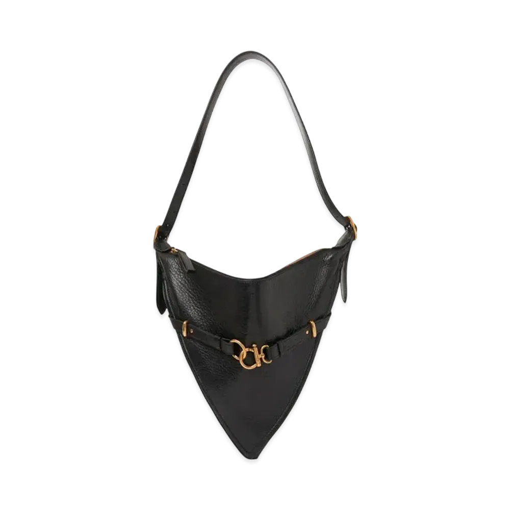 Chloe Cape Bag In Grained Leather "Black"