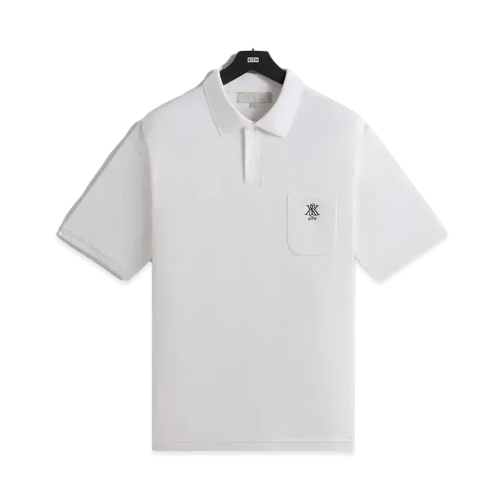 Kith Ethan Pique Polo "White"