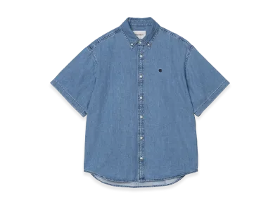 Carhartt WIP S/S Lucas Shirt "Blue(Stone Washed)"