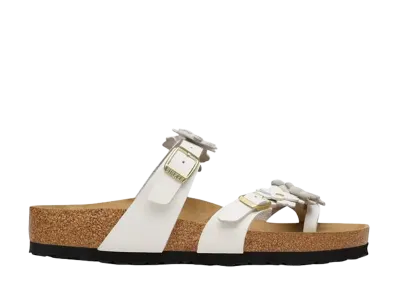 BIRKENSTOCK Women's Mayari Flower Embellishment "White"
