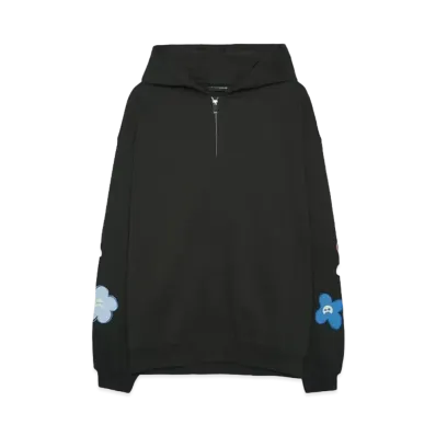 NISHIMOTO IS THE MOUTH FLOWER SWEAT HOODIE "BLACK"