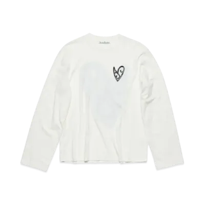 Acne Studios Logo T-Shirt Relaxed Fit "Optic White"