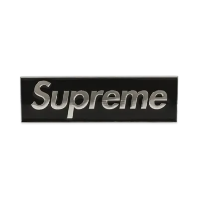 Supreme Box Logo Car Emblem "Black"