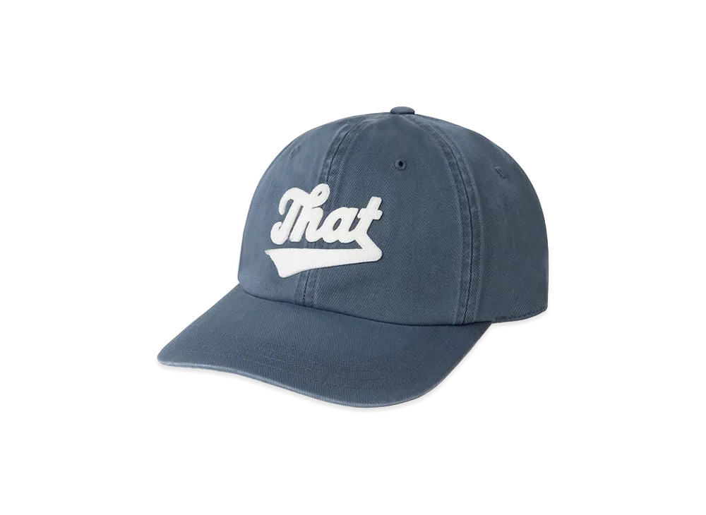 thisisneverthat Overdyed That Applique Cap "Washed Navy"