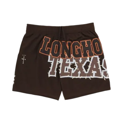 Travis Scott x M&N x University Of Texas Shorts "Brown"