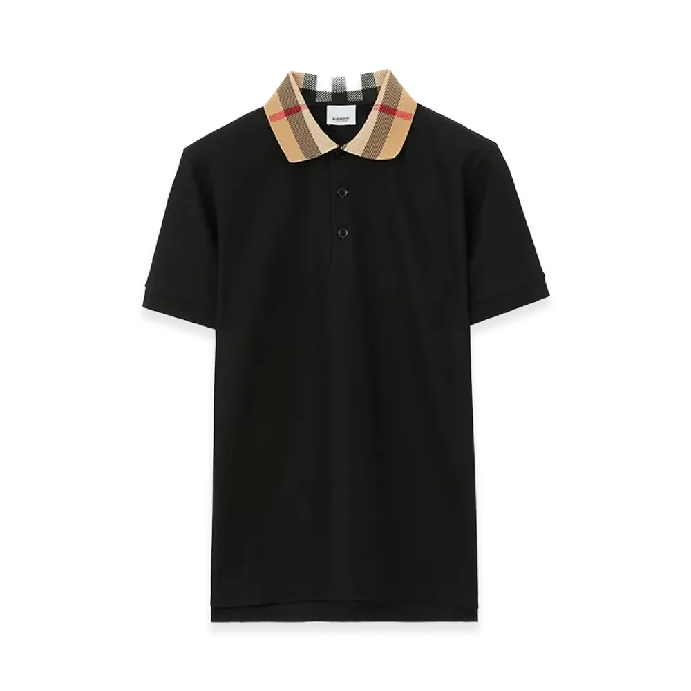 Burberry Cotton Polo Shirt "Black"