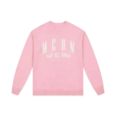 MR. ENJOY DA MONEY Arch Logo Knit "Pink"