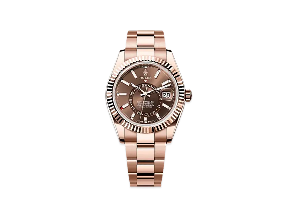 ロレックス スカイドゥエラー 42mm エバーローズゴールド 336935 "チョコレート"