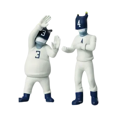 BANDAI "Ichiban Kuji" -HUNTERxHUNTER GREED ISLAND- F Prize Razor and his 14 Devils Desktop Mascot No.3 & No.4