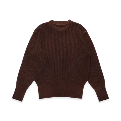 T.T Taiga Takahashi LOT.519 Athletic Crewneck Sweater "Mix Brown"