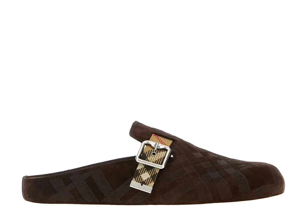 Burberry Suede Slippers "Brown"
