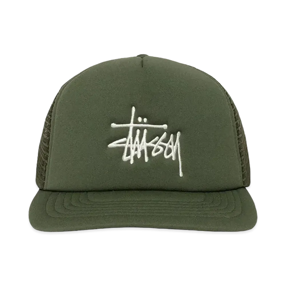 Stussy Trucker Big Basic Snapback "Deep Green"