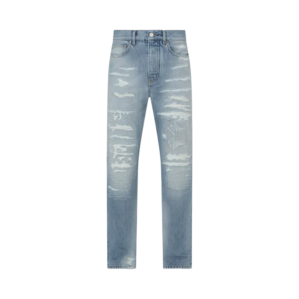AMIRI Ma Quad Repaired Straight Jean "Surf Indigo"