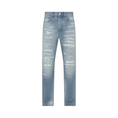 AMIRI Ma Quad Repaired Straight Jean "Surf Indigo"