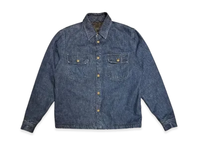 Chrome Hearts Work Dog Crossball Button Padded Denim Jacket "Indigo"
