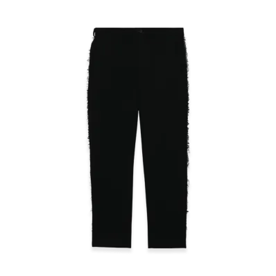 BLACK COMME des GARCONS Mid-Rise Straight Pants "Black"