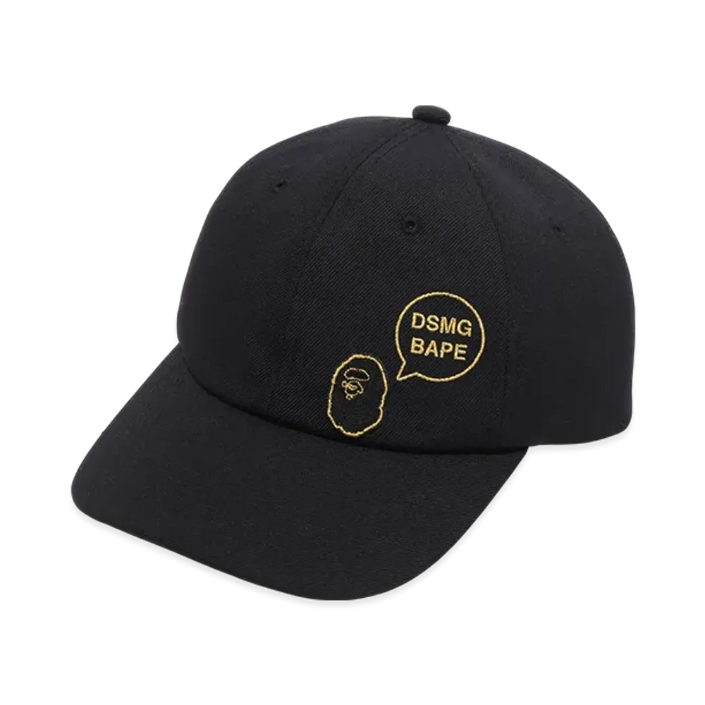 A BATHING APE x Dover Street Market Ginza Panel Cap "Black"