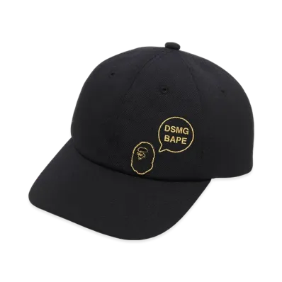 A BATHING APE x Dover Street Market Ginza Panel Cap "Black"