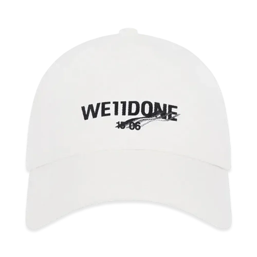 WE11DONE Basic 1506 Logo Cap "White"